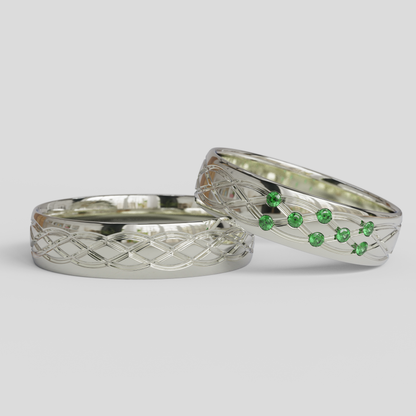 Argollas Matrimonio Ginebra Plata 950