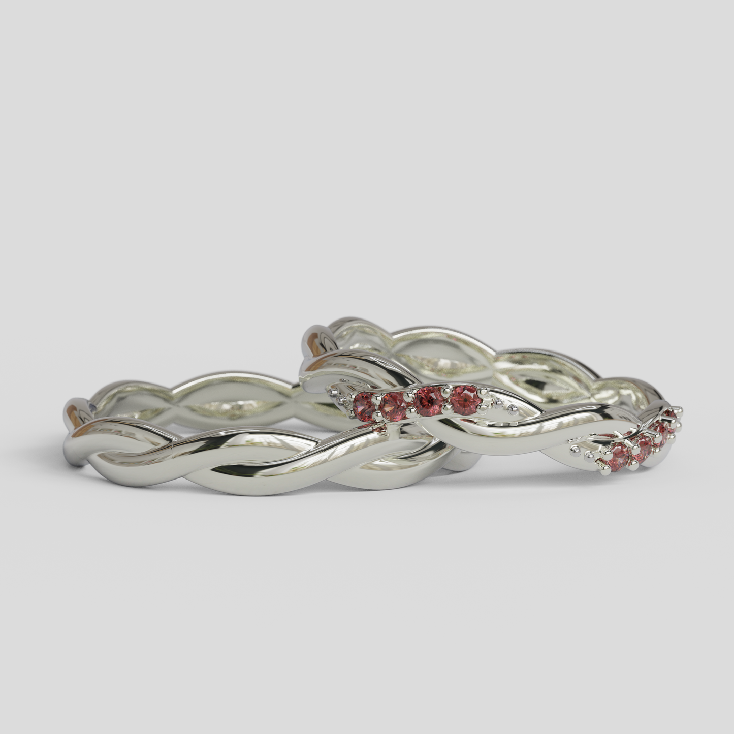 Argollas Matrimonio Trenzadas Plata 950
