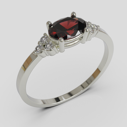 Anillo de Compromiso Kaleido Plata 950