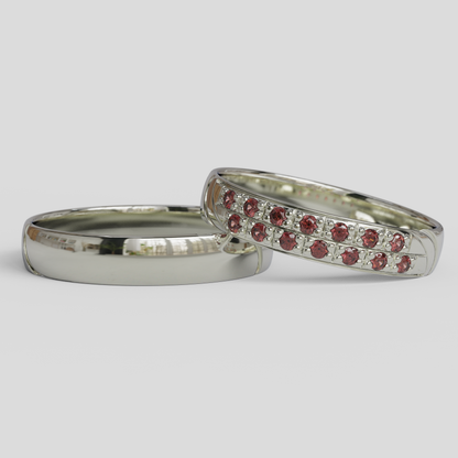 Argollas de Matrimonio Livia Plata 950
