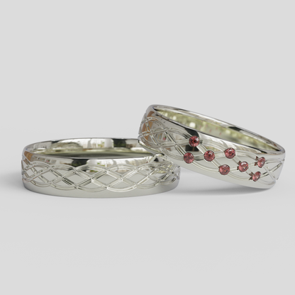 Argollas Matrimonio Ginebra Plata 950