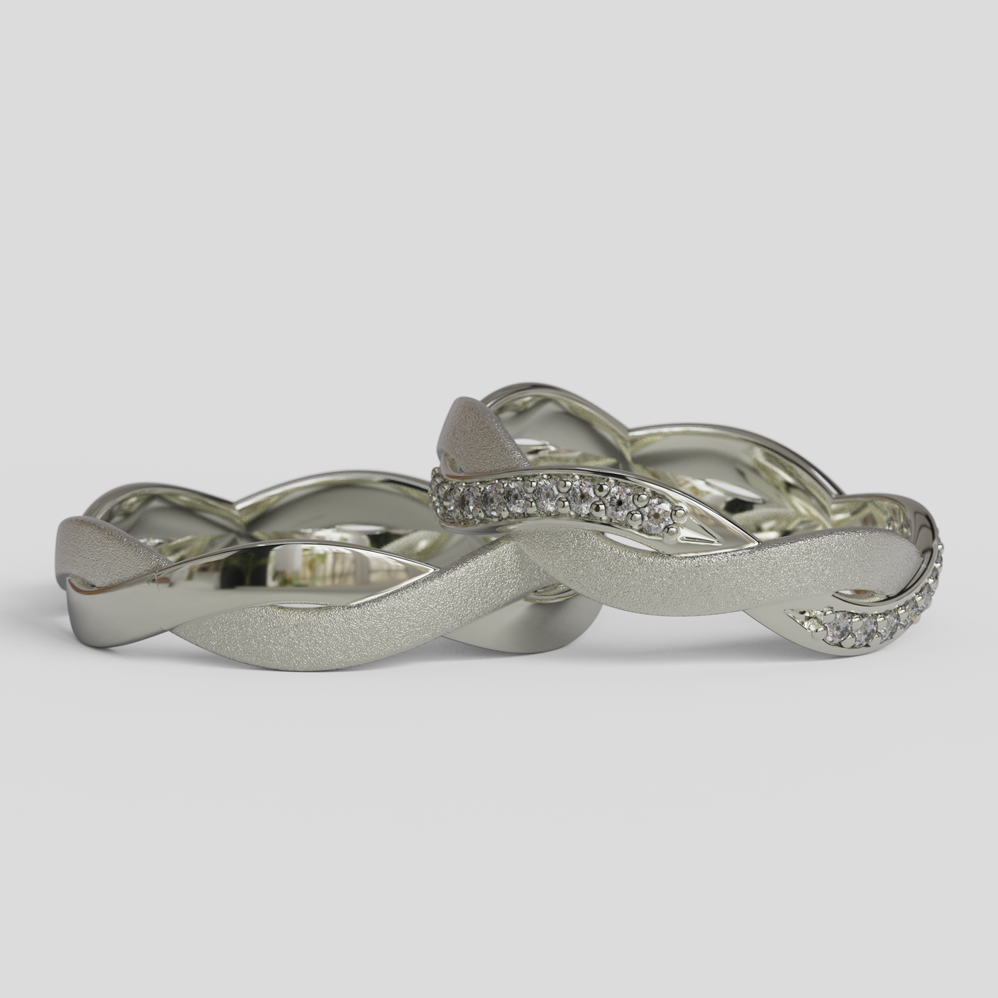 Argollas de Matrimonio Génova Plata 950
