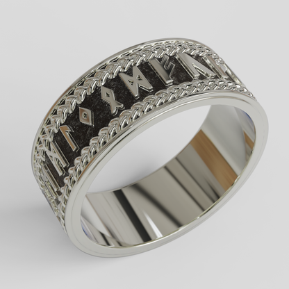 Anillo Runas Plata 950
