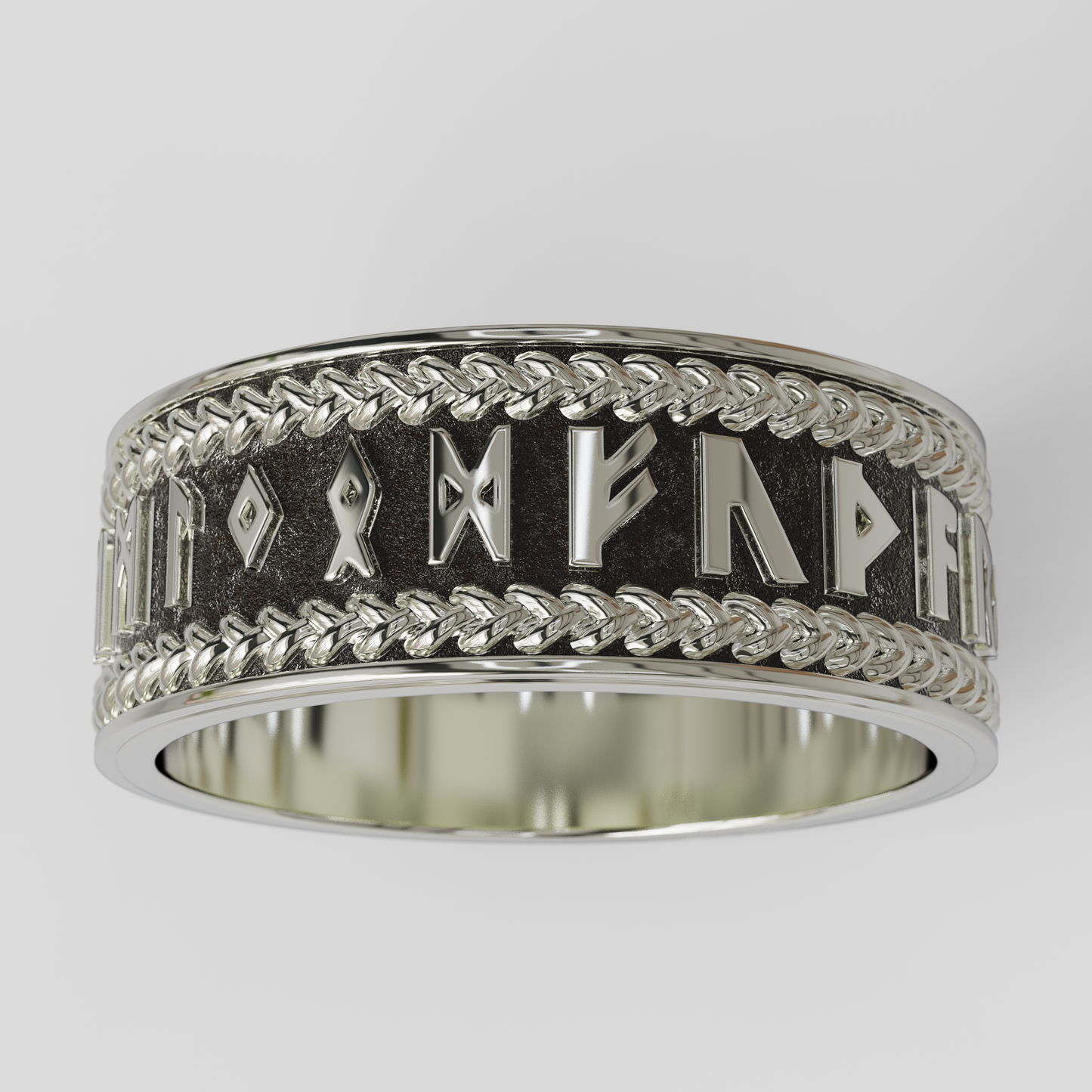Anillo Runas Plata 950