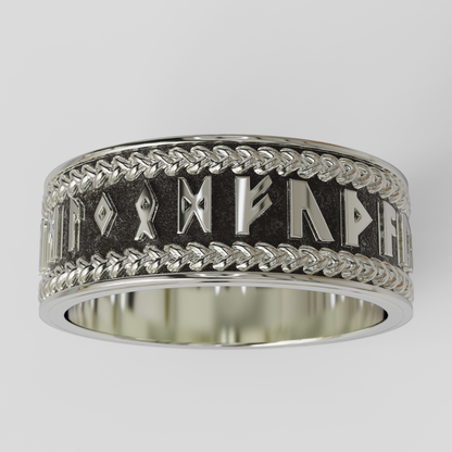 Anillo Runas Plata 950