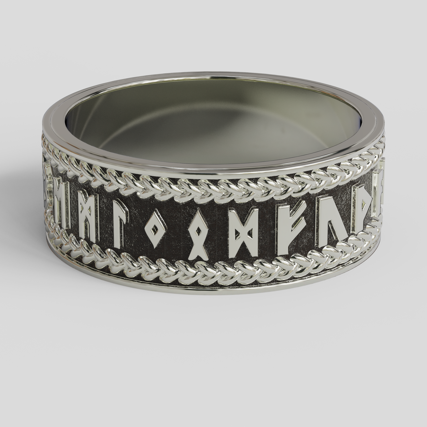 Anillo Runas Plata 950