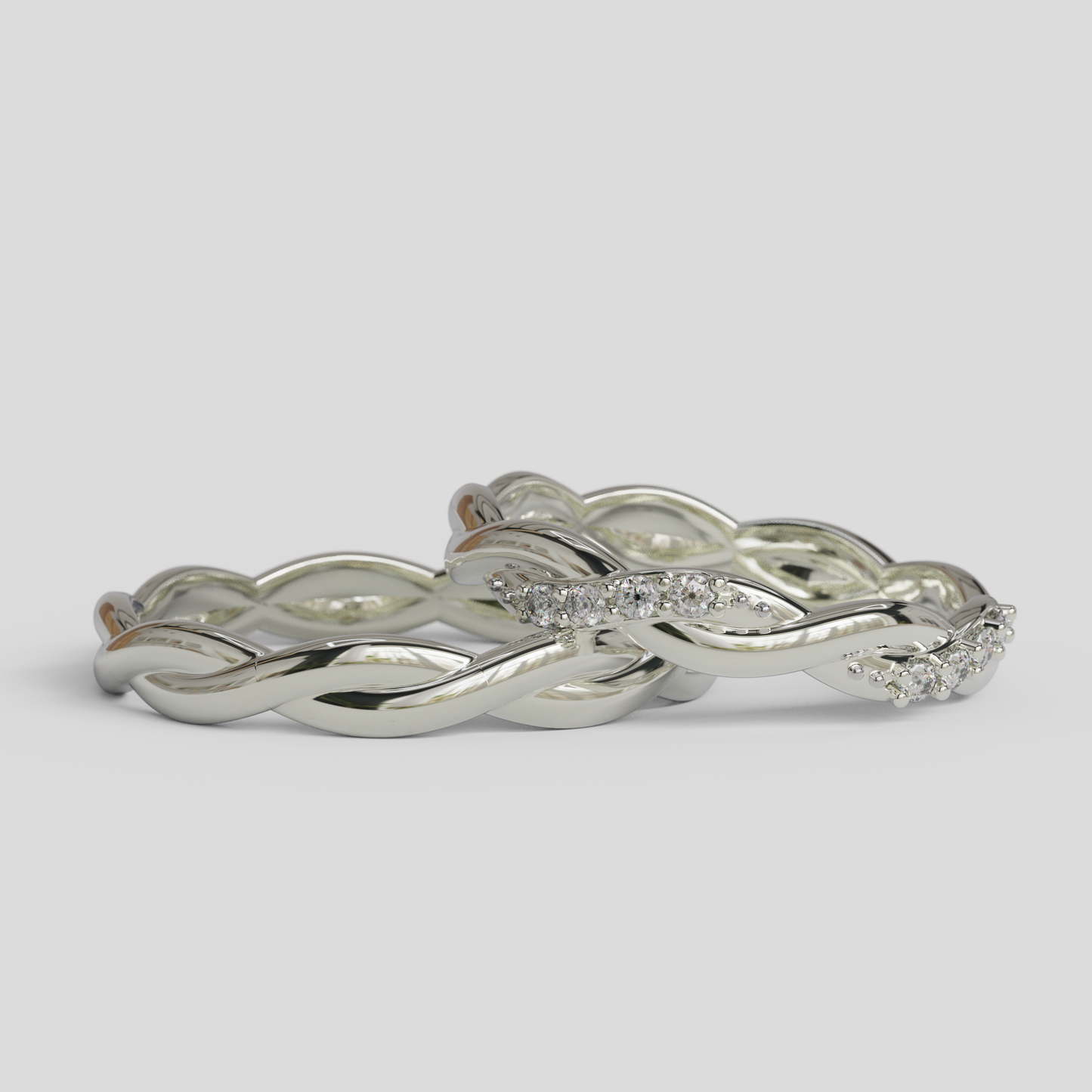 Argollas Matrimonio Trenzadas Plata 950