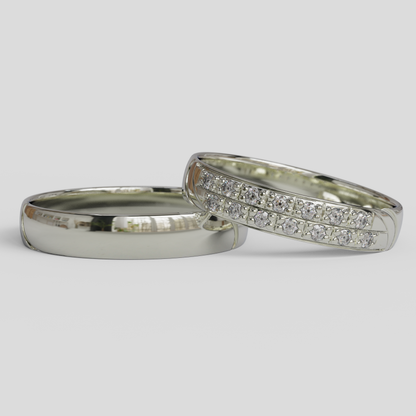 Argollas de Matrimonio Livia Plata 950