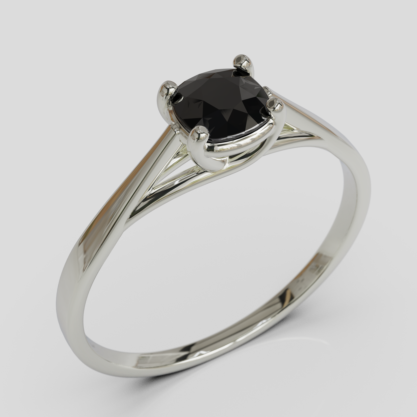 Anillo de Compromiso Prisma Solitario