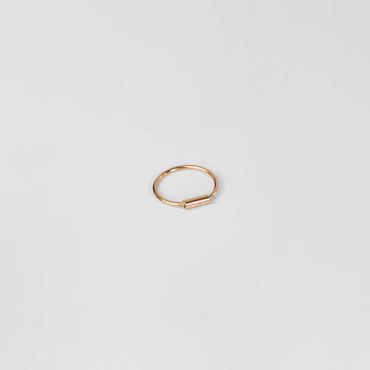 Piercing de Nariz con cierre Oro Rosado 18K