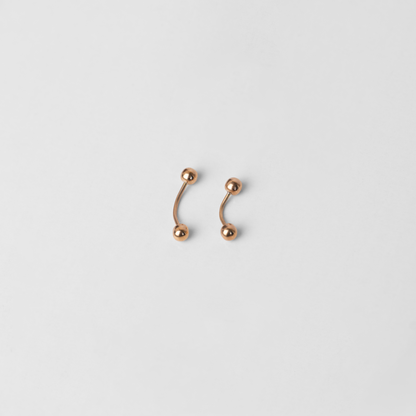 Piercing Banano Oro Rosado 18K