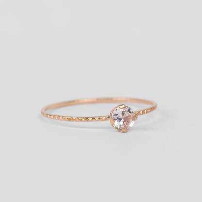 Anillo Fino Facetado