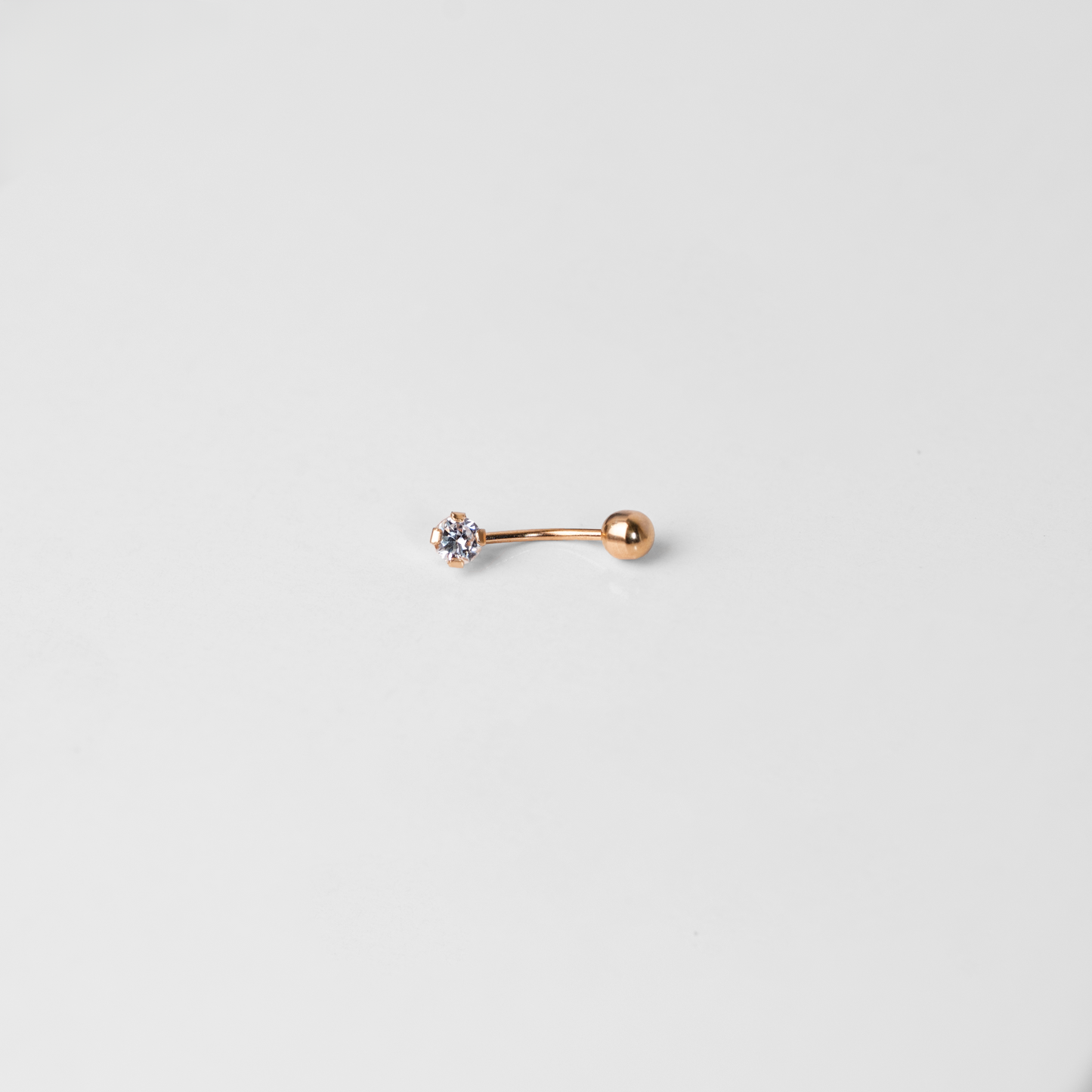 Piercing de Ombligo Oro Rosado 18K
