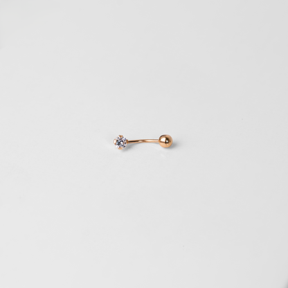Piercing de Ombligo Oro Rosado 18K