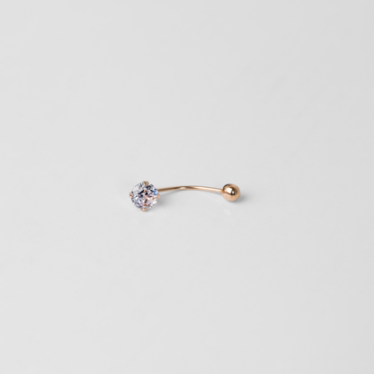 Piercing de Ombligo Oro Rosado 18K