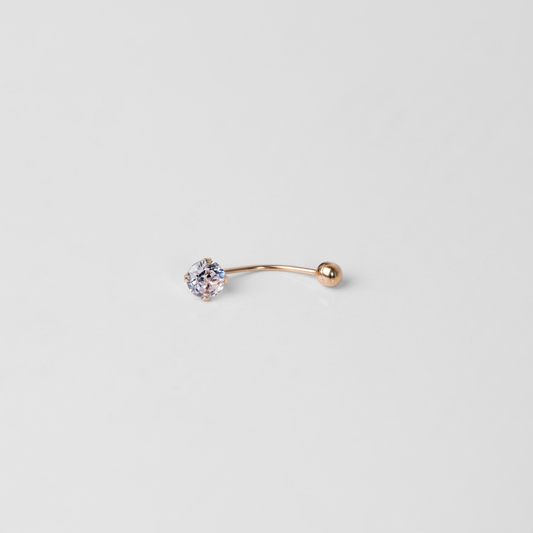 Piercing de Ombligo Oro Rosado 18K