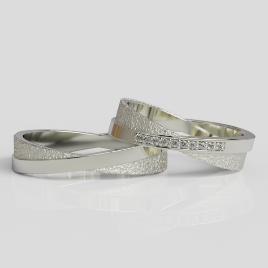 Argollas de Matrimonio Plata 950 Verona