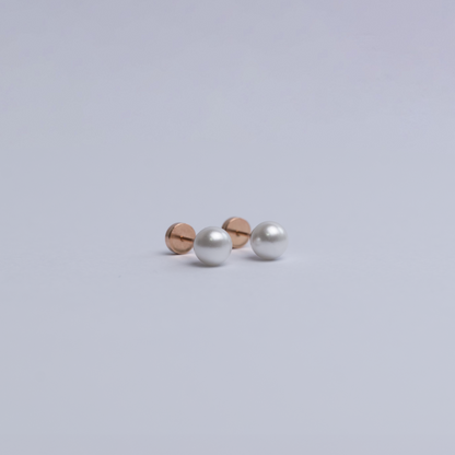 Aros abridores Perla Oro 14k