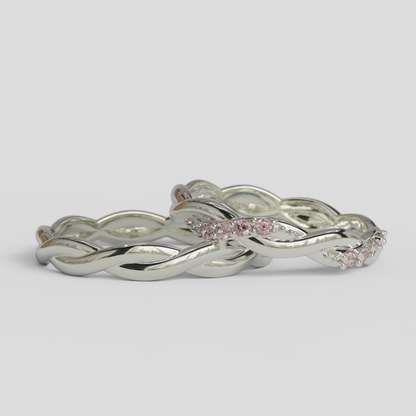 Argollas Matrimonio Trenzadas Plata 950