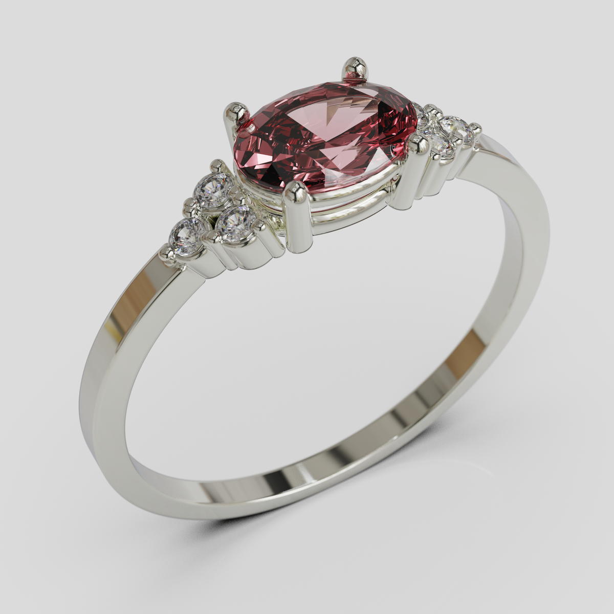 Anillo de Compromiso Kaleido Plata 950