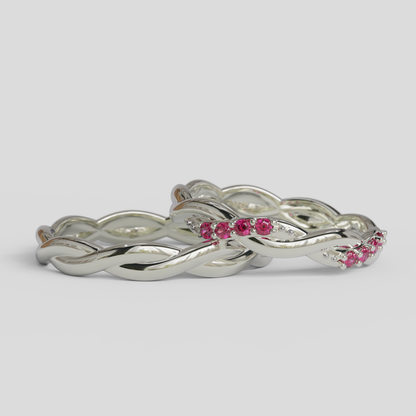 Argollas Matrimonio Trenzadas Plata 950