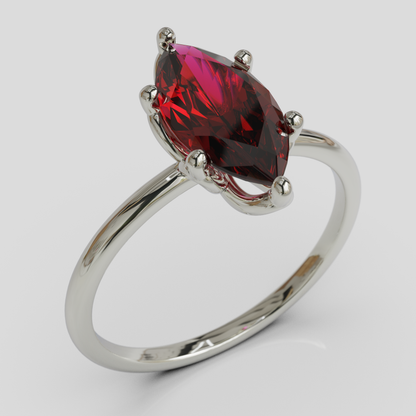 Anillo de Compromiso Marquis Loto Plata 950