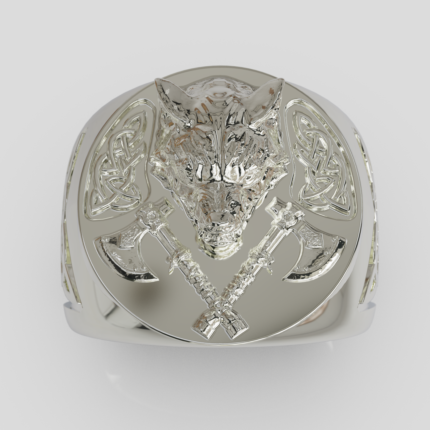 Anillo Sello Lobo 950