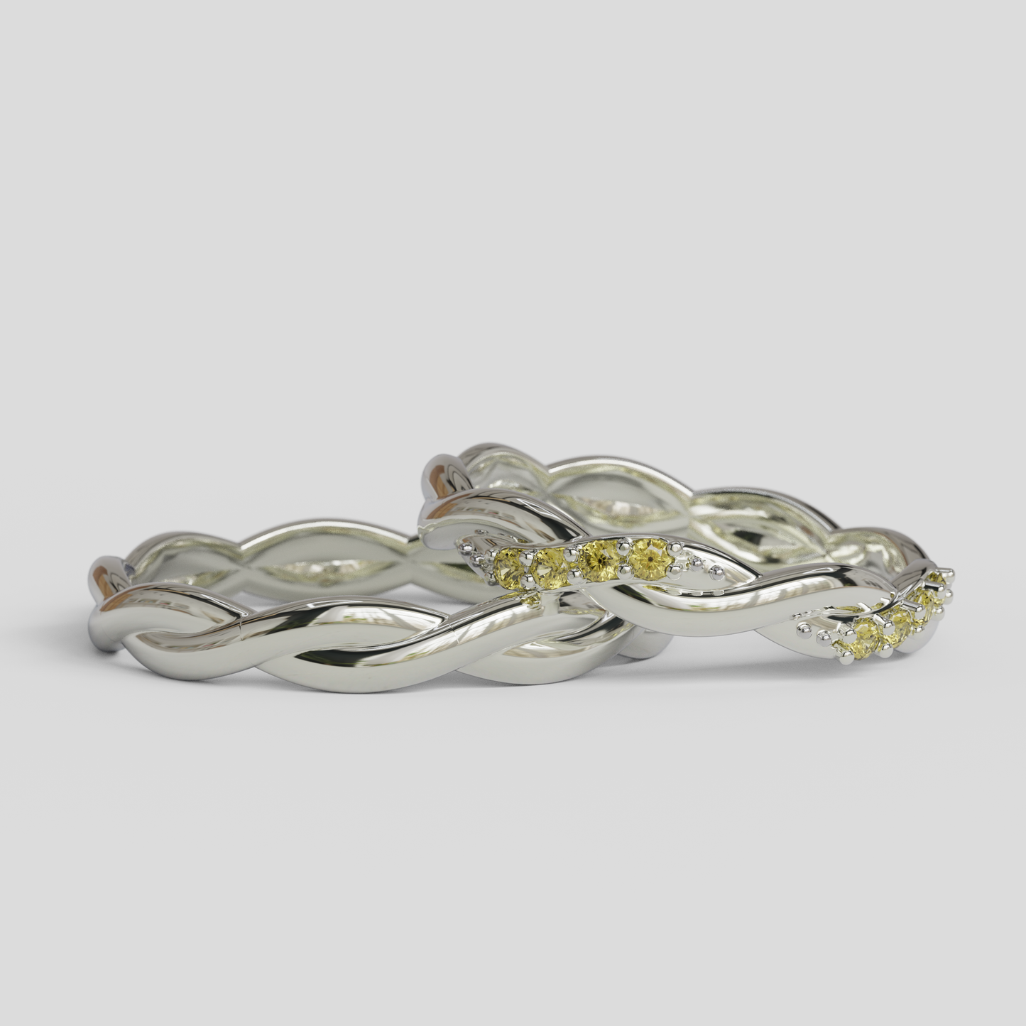 Argollas Matrimonio Trenzadas Plata 950