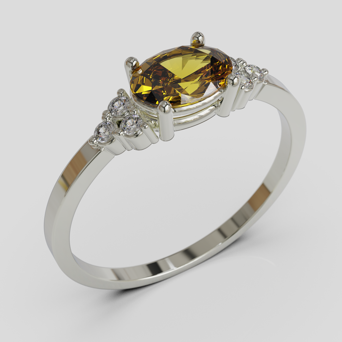 Anillo de Compromiso Kaleido Plata 950