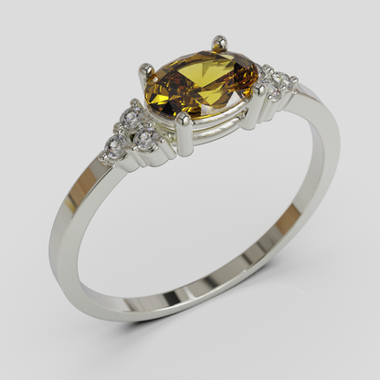 Anillo de Compromiso Kaleido Plata 950