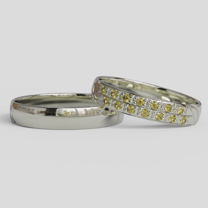 Argollas de Matrimonio Livia Plata 950
