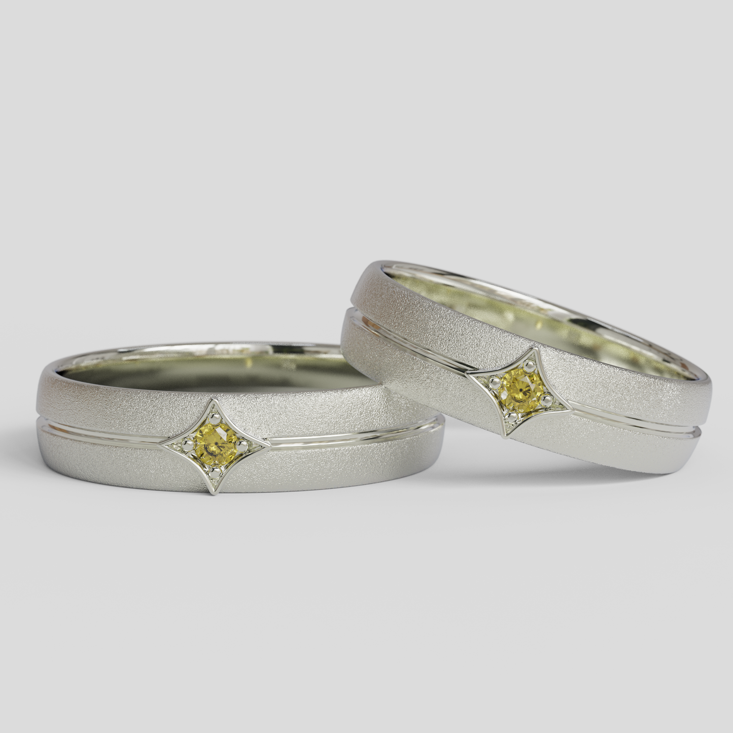 Argollas Matrimonio Rombo Plata 950