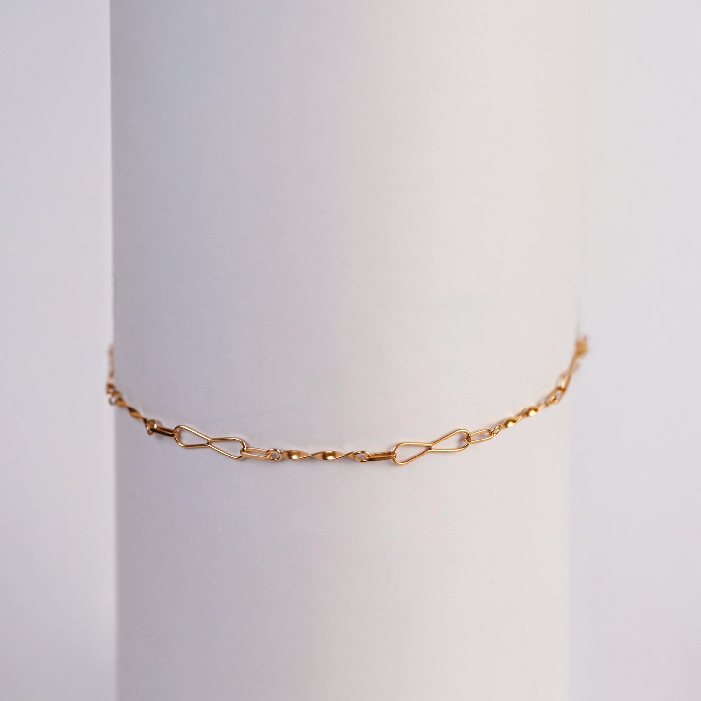 Pulsera Infinito Oro Rosado 18K