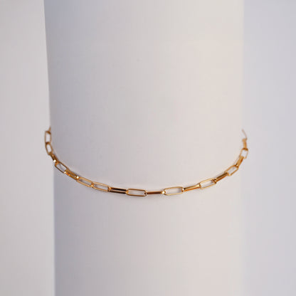 Pulsera Rectangular Oro Rosado 18K