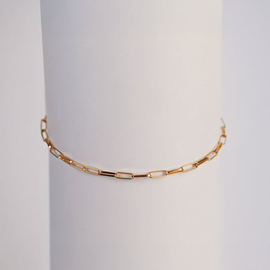 Pulsera Rectangular Oro Rosado 18K