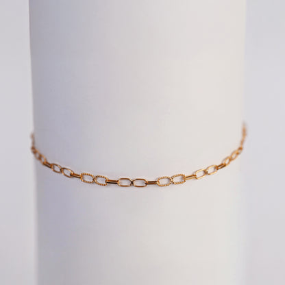 Pulsera Glam Geométrico Oro Rosado 18K
