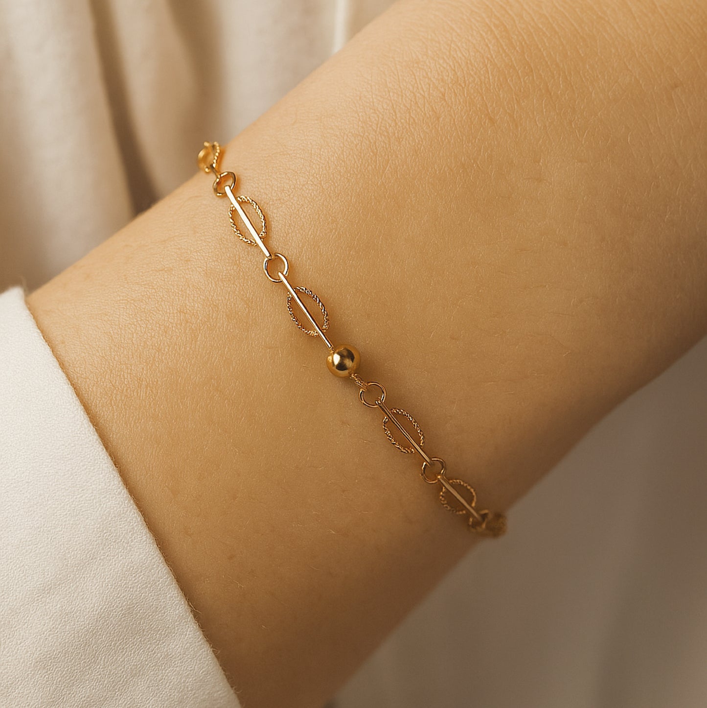 Pulseras Dúo Oro Rosado 18K