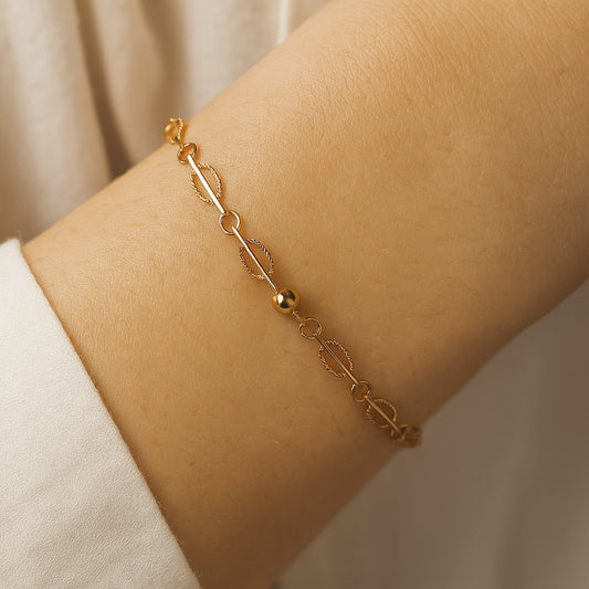 Pulseras Dúo Oro Rosado 18K