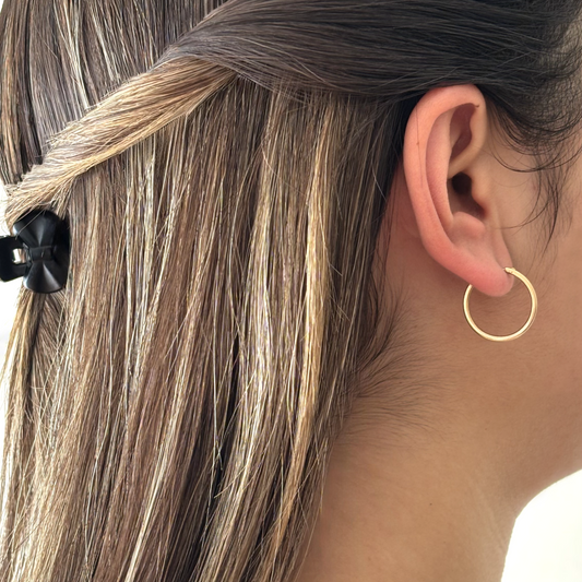 Aros Tubo Oro 18K