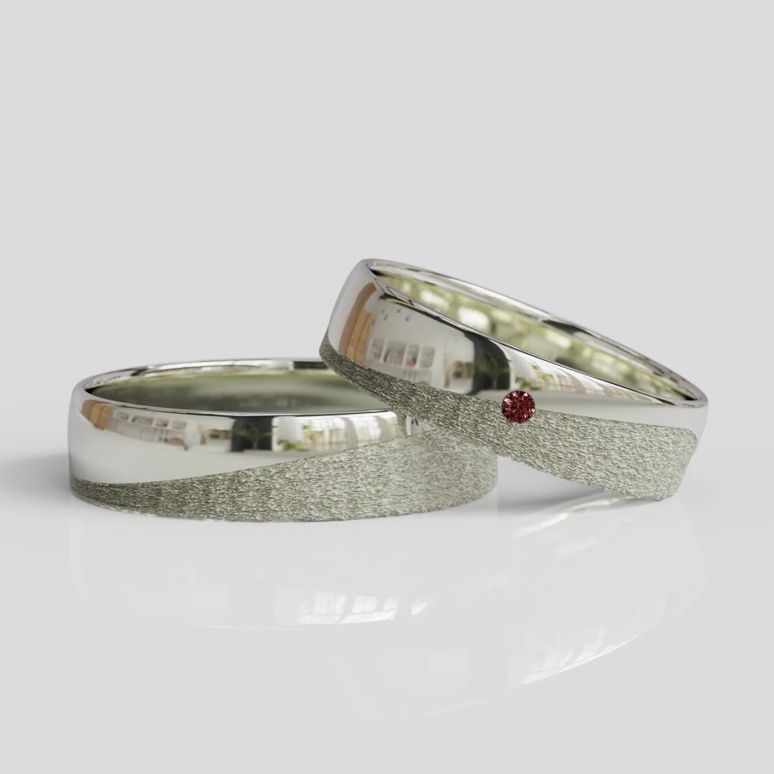Argollas de Matrimonio Tesoro Mio Plata 950 5mm