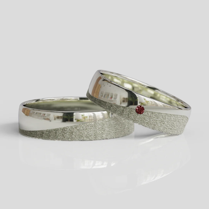 Argollas de Matrimonio Tesoro Mio Plata 950 5mm