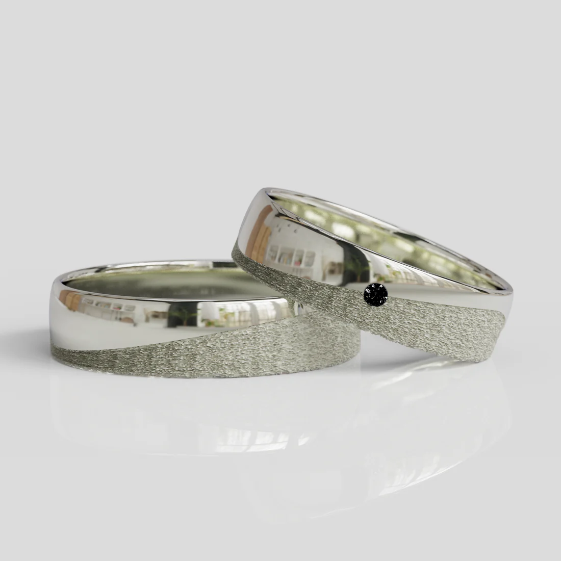 Argollas de Matrimonio Tesoro Mio Plata 950 5mm