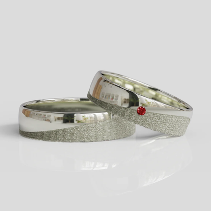 Argollas de Matrimonio Tesoro Mio Plata 950 5mm