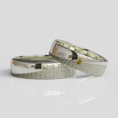 Argollas de Matrimonio Tesoro Mio Plata 950 5mm