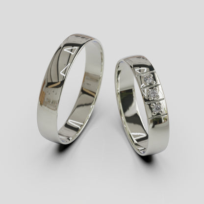 Argollas de Matrimonio Plata 950 Eternia