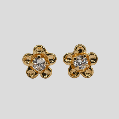 Aros Abridores No me olvides Oro Rosado 18K