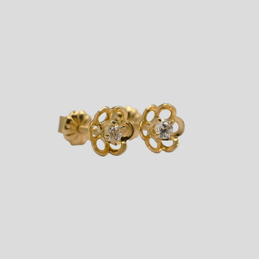 Aros Dalia 1 Oro Rosado 18K