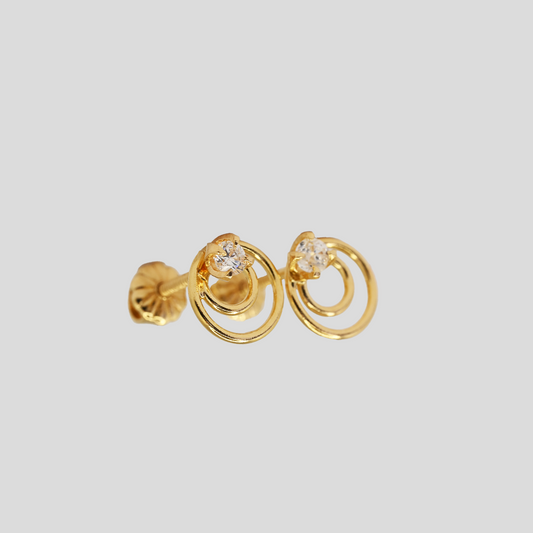 Aros Abridor Eclipse Oro Rosado 18k