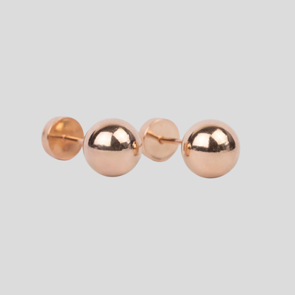Aros Abridores Bolita Oro 14K