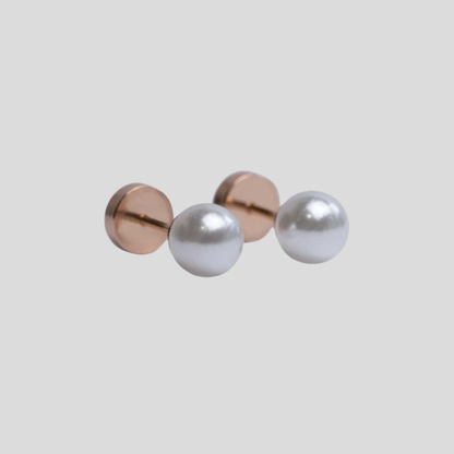 Aros Abridores Perla Oro 14k